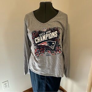 New England Patriots Super Bowl long sleeve tee shirt size 2XL
